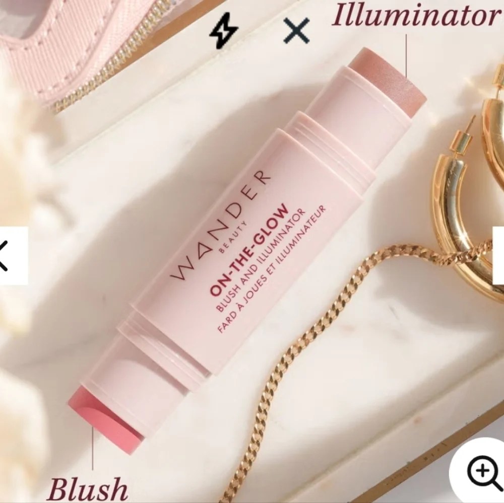 Wander Beauty On-The-Glow Dual Blush & Illuminator Beauty Stick DUSK/NUDE GLOW